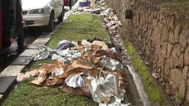 Residents warn of dengue threat over uncleared waste at Sabaragamuwa Saman Devalaya