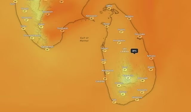Sea temperatures around Sri Lanka rise by 1°C amid El Niño conditions