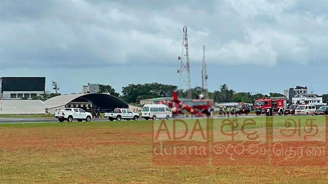 Training aircraft meets accident during landing at Ratmalana