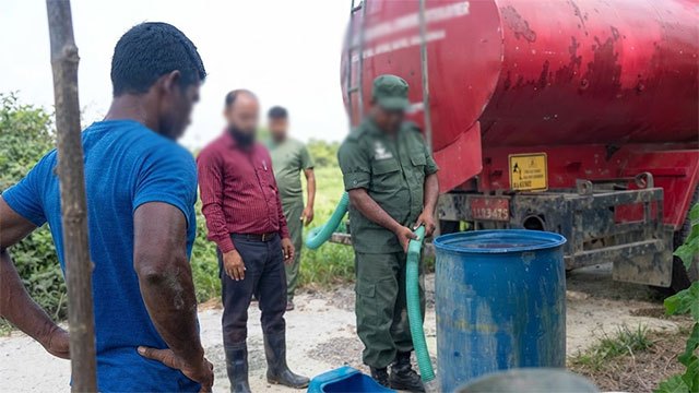 Drinking water distribution continues in seven districts amid dry weather