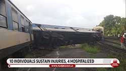 Several injured after train derails between Kelaniya and Wanawasala 